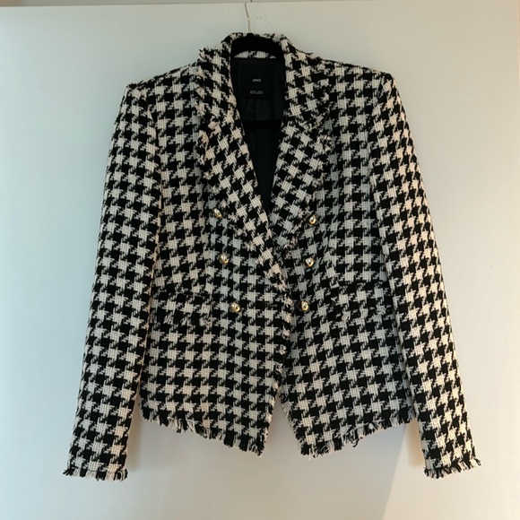 Mango Houndstooth Blazer - Picture 2 of 4